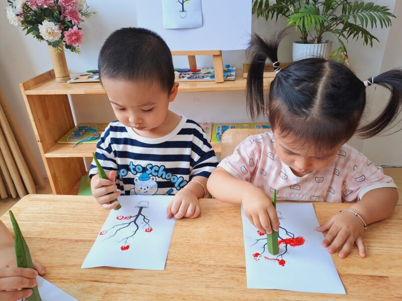 🎨 Bé tạo hình với đậu bắp - Ảnh 11