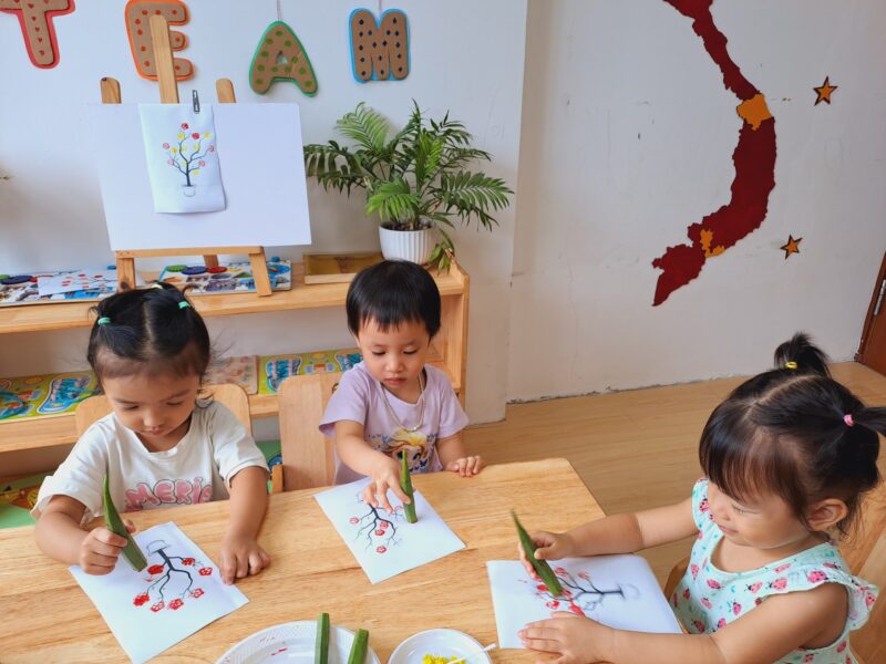 🎨 Bé tạo hình với đậu bắp - Ảnh 6