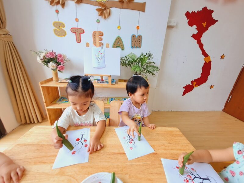 🎨 Bé tạo hình với đậu bắp - Ảnh 7